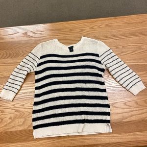 Black and white sweater